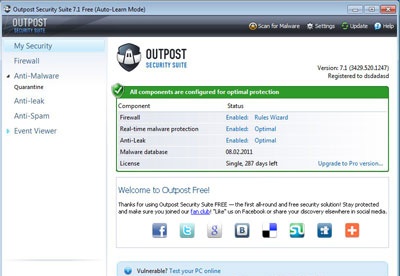 screenshot-Outpost Security Suite FREE-1