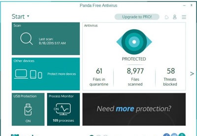 screenshot-Panda Free Antivirus-1
