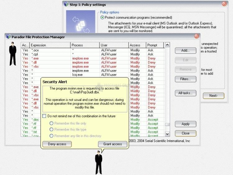 screenshot-Parador File Protection-1