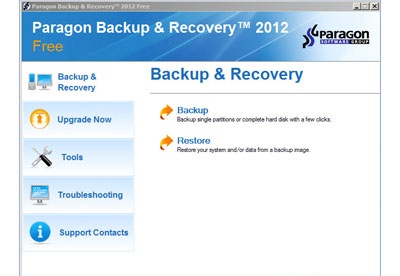 paragon backup restore