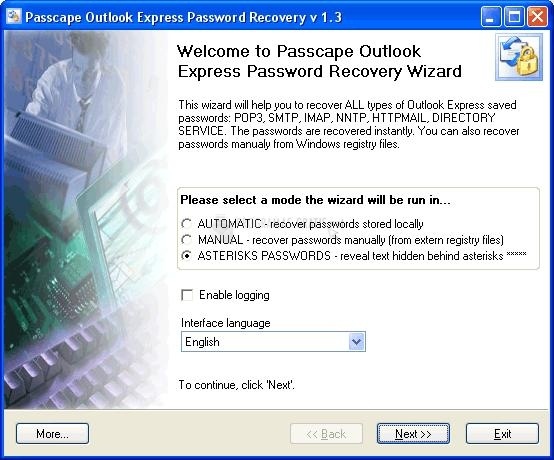 screenshot-Passcape O. Express Password Recovery-1