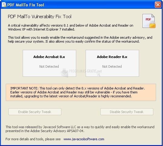 screenshot-PDF MailTo Fix Tool-1