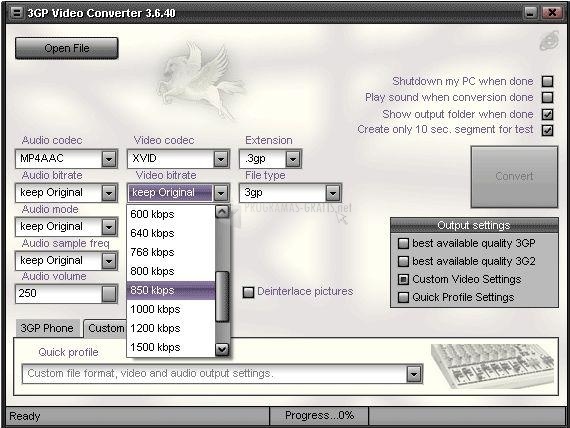 screenshot-Pegasus 3GP Video Converter-1