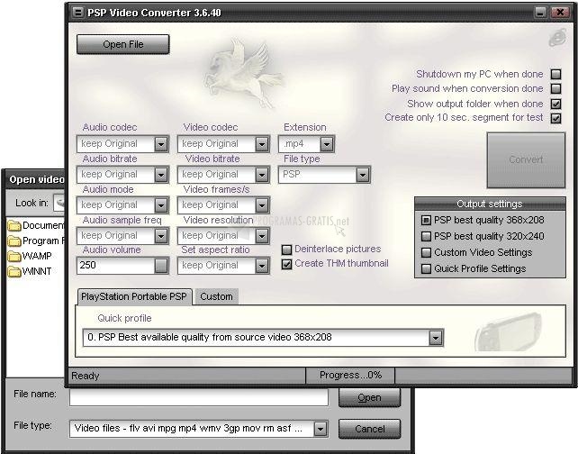 screenshot-Pegasus PSP Video Converter-1