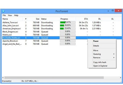 screenshot-PicoTorrent-2