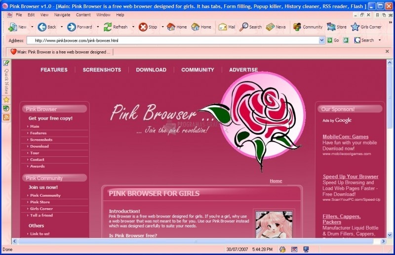 screenshot-Pink Browser-1