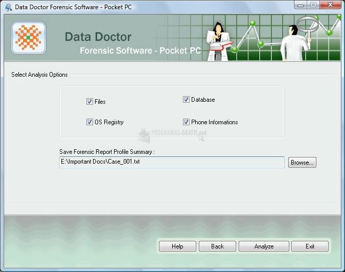 screenshot-Pocket PC forensic software-1
