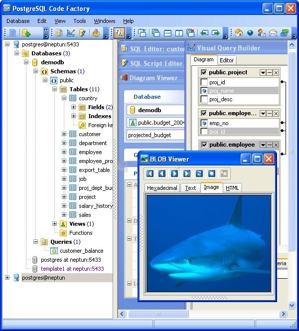 screenshot-PostgreSQL Code Factory-1