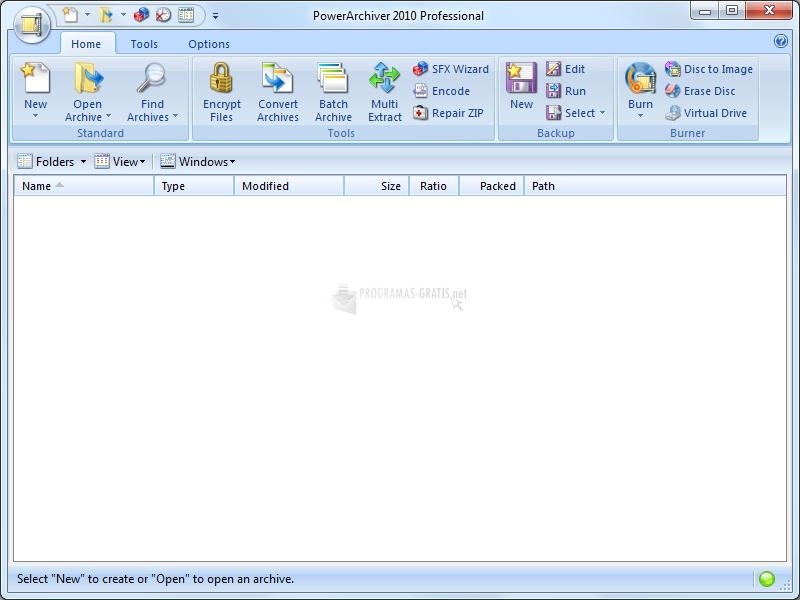 screenshot-Power Archiver Portugues 2010-1
