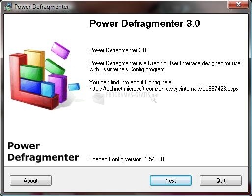 screenshot-Power Defragmenter GUI-1