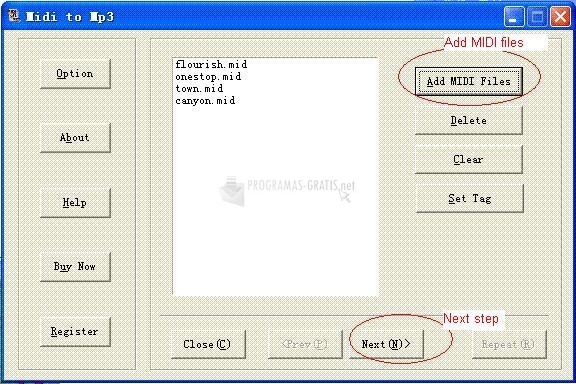 screenshot-Power MIDI to WAV/MP3  para Vista-1
