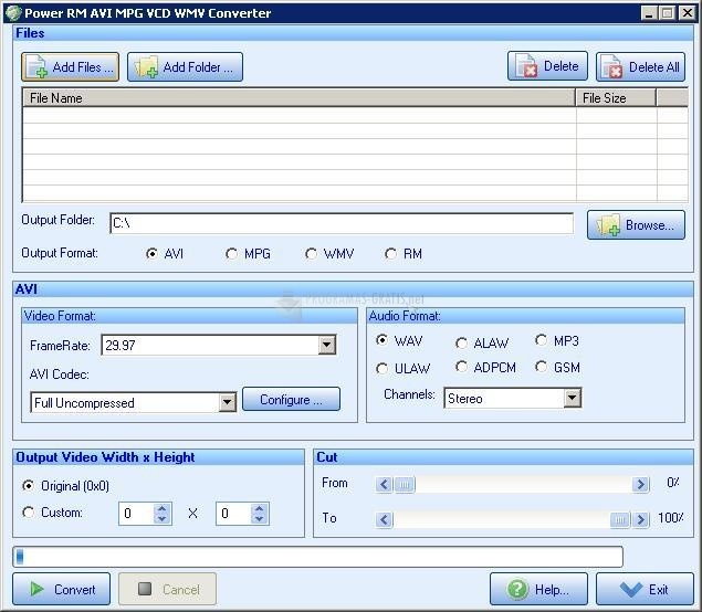 screenshot-Power RM AVI MPG VCD WMV Converter-1