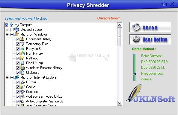screenshot-Privacy Shredder-1