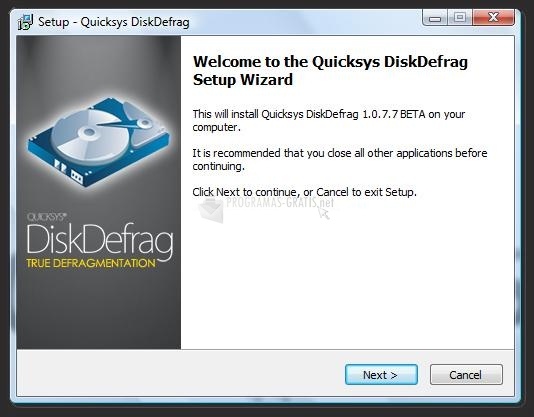 screenshot-Quicksys DiskDefrag Portable-1