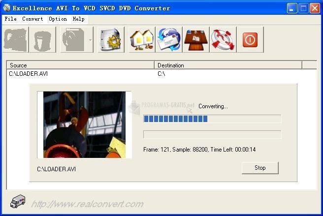 screenshot-Real AVI to VCD SVCD DVD Converter-1