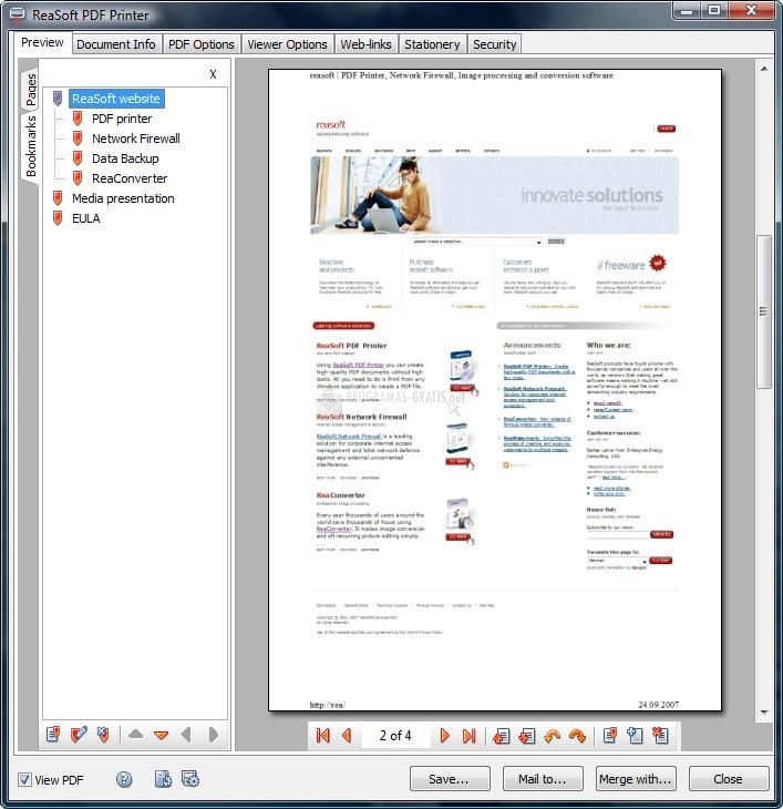 screenshot-ReaSoft PDF Printer Standard-1