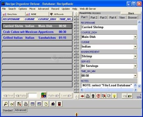 screenshot-Recipe Organizer Deluxe-1