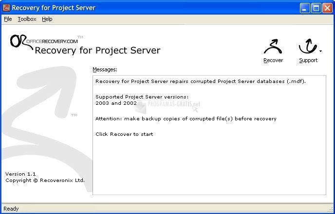 screenshot-Recovery for Project Server-1