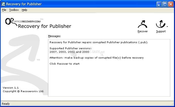 screenshot-Recovery for Publisher-1