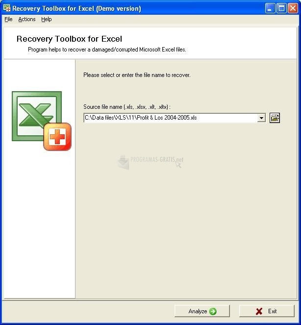 screenshot-Recovery Toolbox for Excel-1