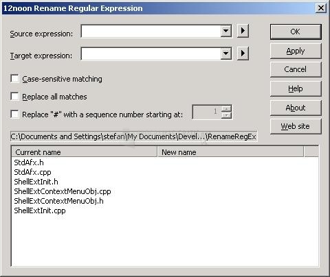 screenshot-Rename Regular Expression-1