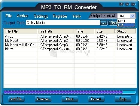 screenshot-RMConverter MP3 TO RM Converter-1