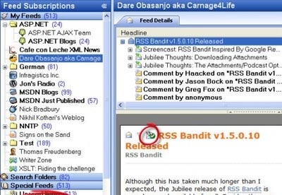 screenshot-RSS Bandit-1