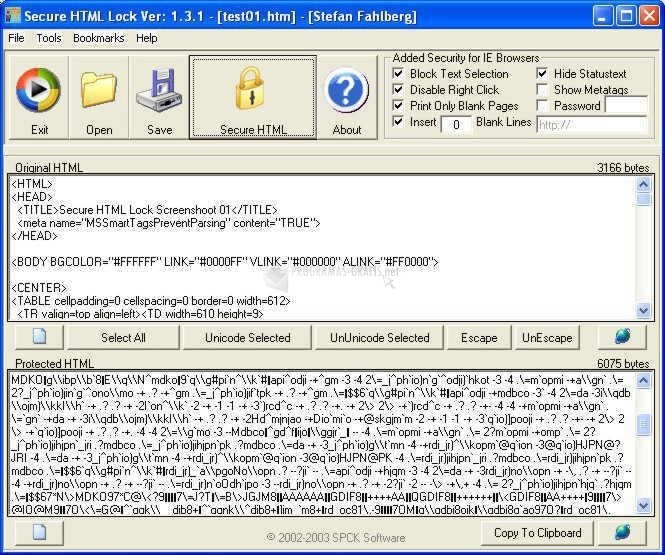 screenshot-Secure HTML Lock-1