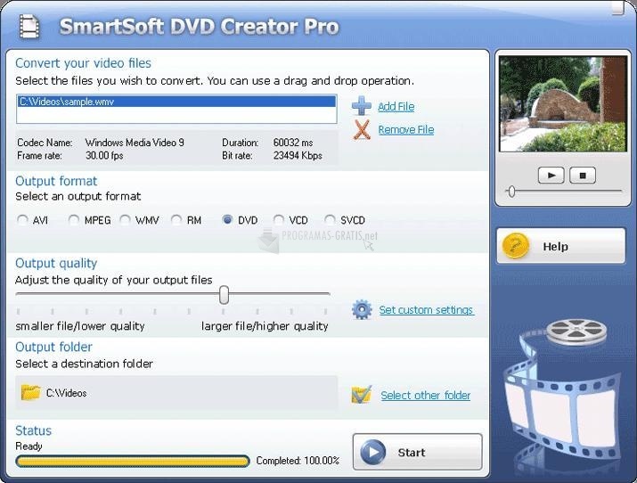 screenshot-SmartSoft DVD Creator Pro-1