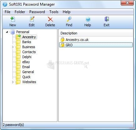 screenshot-Soft191 Password Manager-1
