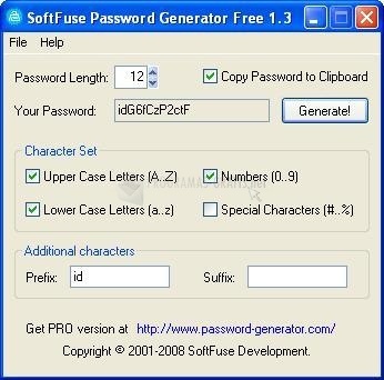 screenshot-SoftFuse Password Generator Free-1