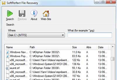 screenshot-Softperfect File Recovery-1