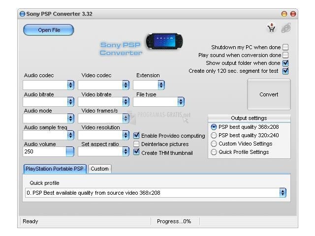 screenshot-Sony PSP Converter-1