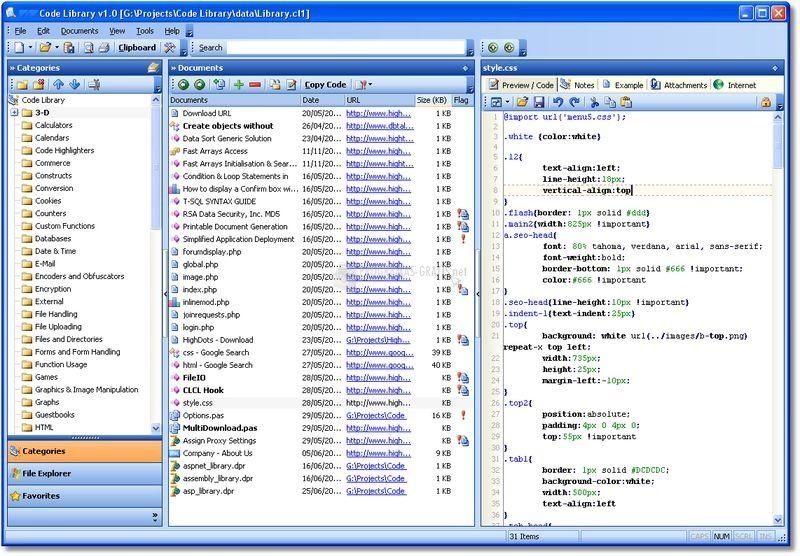 screenshot-Source Code Library-1