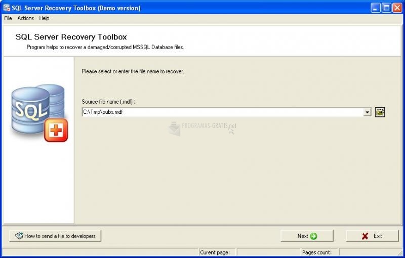 screenshot-SQL Server Recovery Tool-1