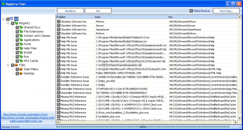 screenshot-SS Registry Fixer-1