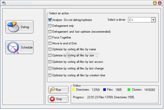 screenshot-Swift Disk Defrag-1