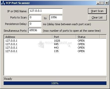 screenshot-TCP Port Scanner-1