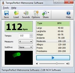 screenshot-Tempoperfect Computer Metronome-1