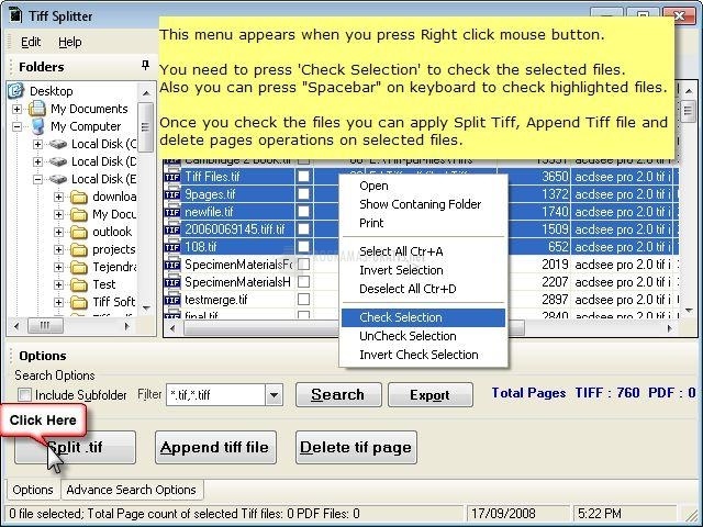 screenshot-Tiffsoftware Tiff Splitter-1