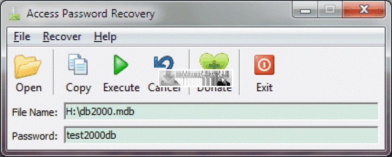 screenshot-Triunsoft Access Password Recovery-1