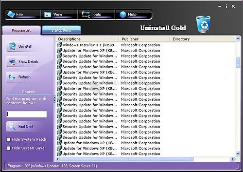 screenshot-Uninstall Gold-1