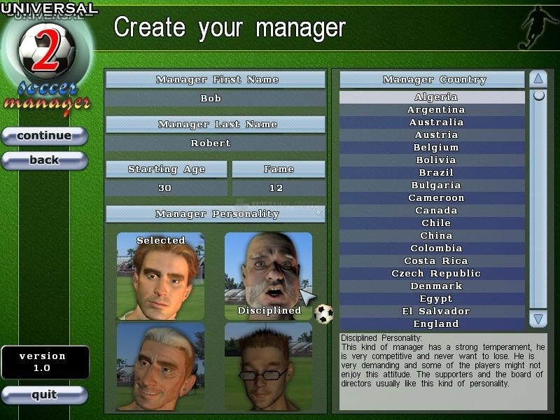 screenshot-Universal Soccer Manager 2-1