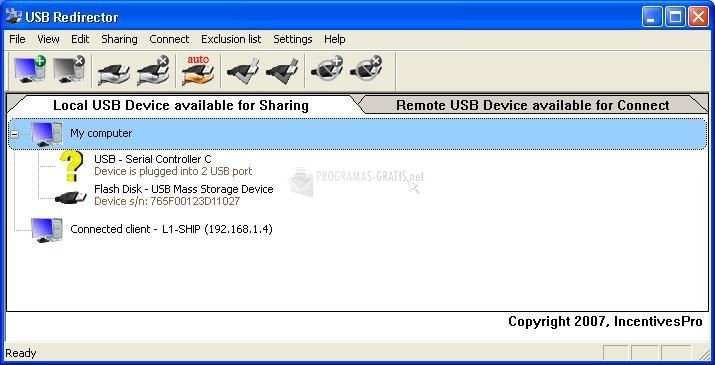 screenshot-USB Redirector-1