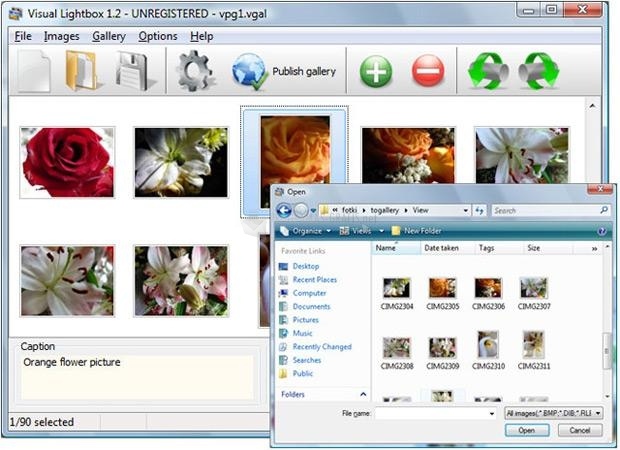 screenshot-Visual Lightbox Free-1
