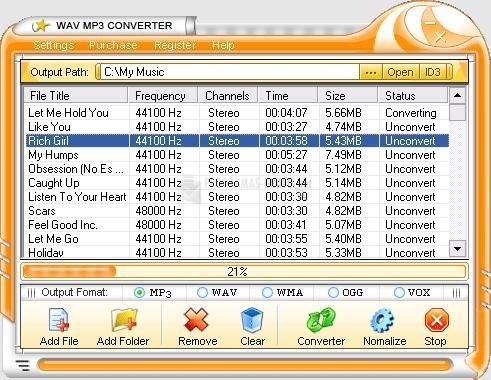 screenshot-WAV MP3 Converter-1