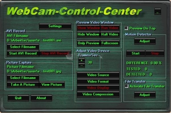 screenshot-Webcam Control Center-1