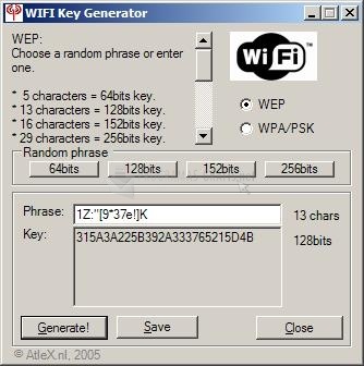 screenshot-WIFI Key Generator-1