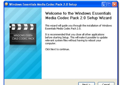 screenshot-Windows Essentials Codec Pack-1