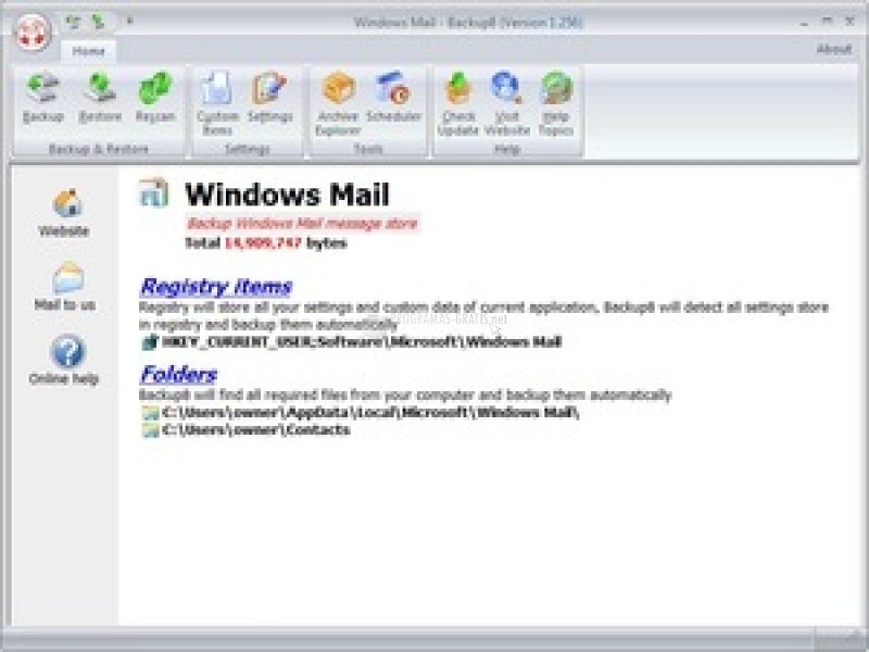 screenshot-Windows Mail Backup-1